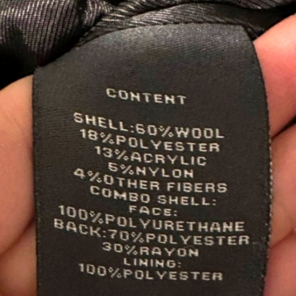 (S)🖤Vince Camuto🖤 Black🖤 Wool Military Style Coat Gold Hardware - Picture 7 of 11